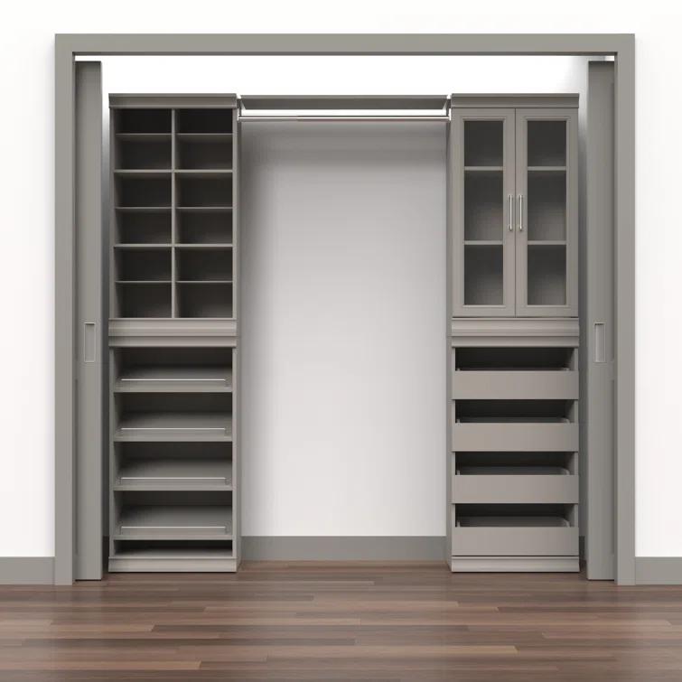 Modular Storage 21.38" W Shoe Shelf Unit with 4 Shelves