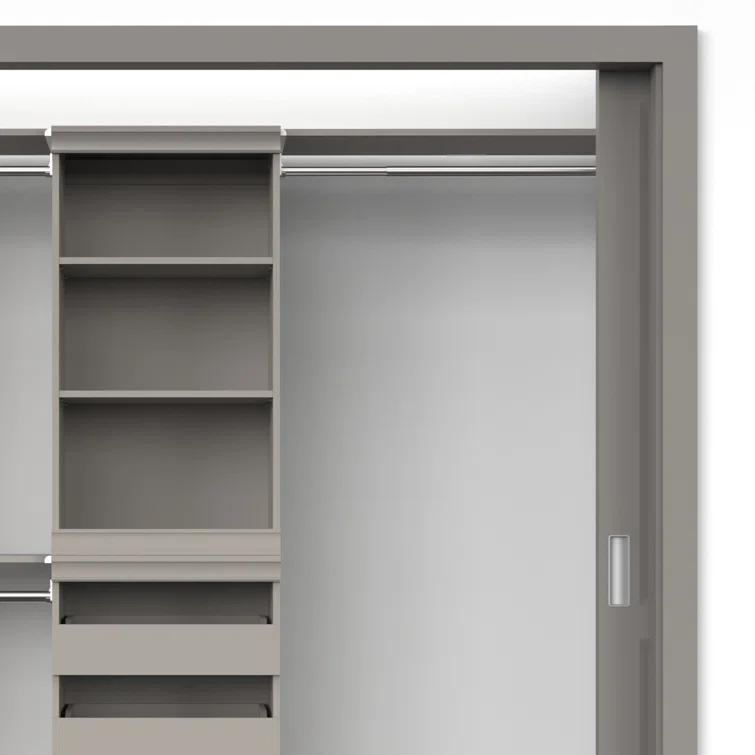 Modular Storage 36.02" W Shelf & Closet Rod