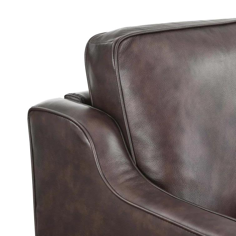Modway Impart Mid-century Modern Top-grain Leather Sofa