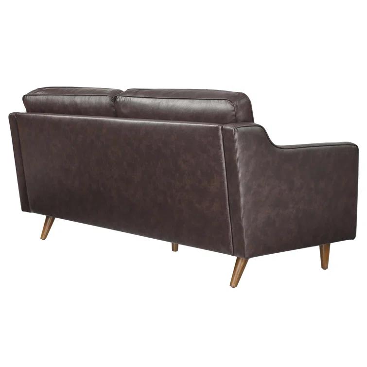Modway Impart Mid-century Modern Top-grain Leather Sofa