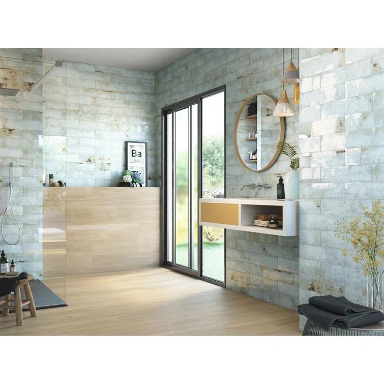 Serenite 4-in. x 16-in. Subway Vintage Look Glazed Porcelain Vintage Wall Tile