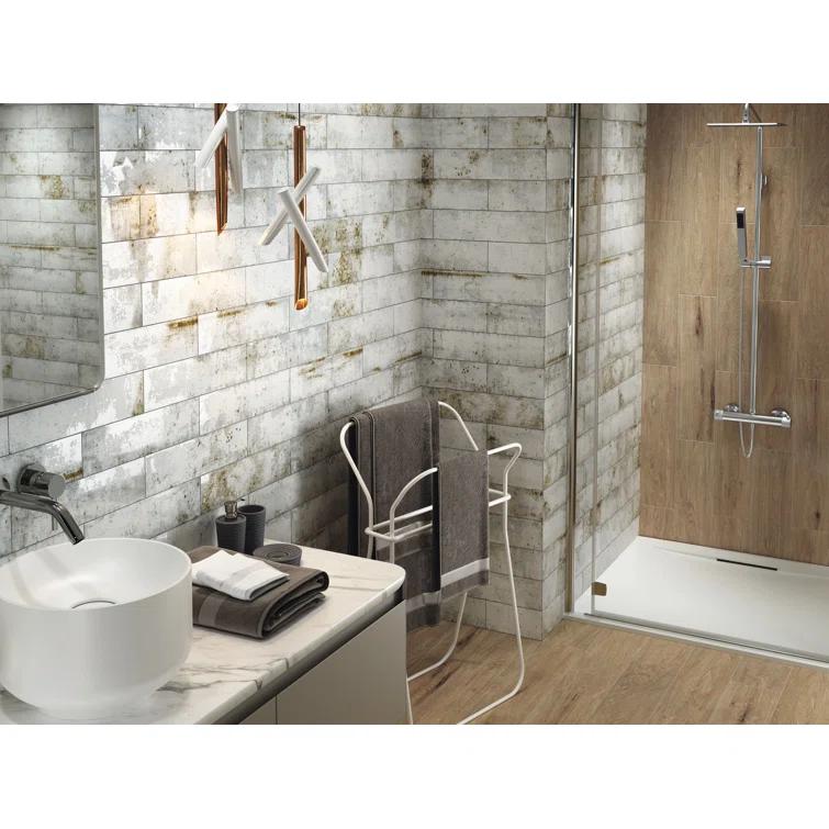 Andova Serenite 4-in. x 16-in. Subway Vintage Look Glazed Porcelain Vintage Wall Tile