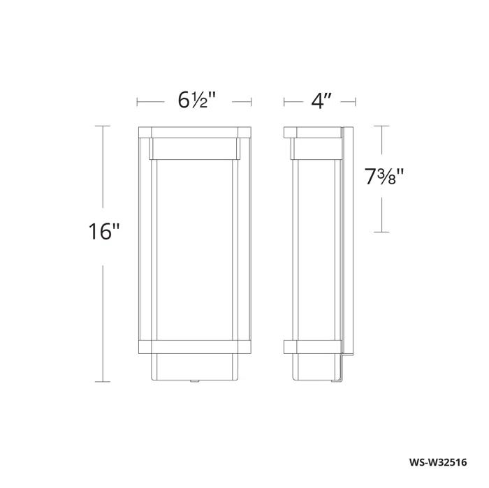 Modern Forms Vitrine Aluminum LED Wall Light