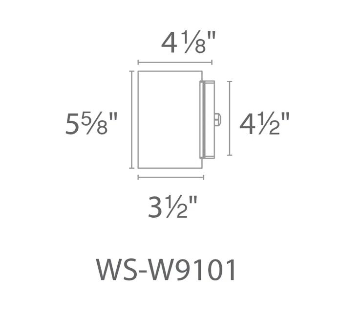 Modern Black and Bronze LED Outdoor Wall Light