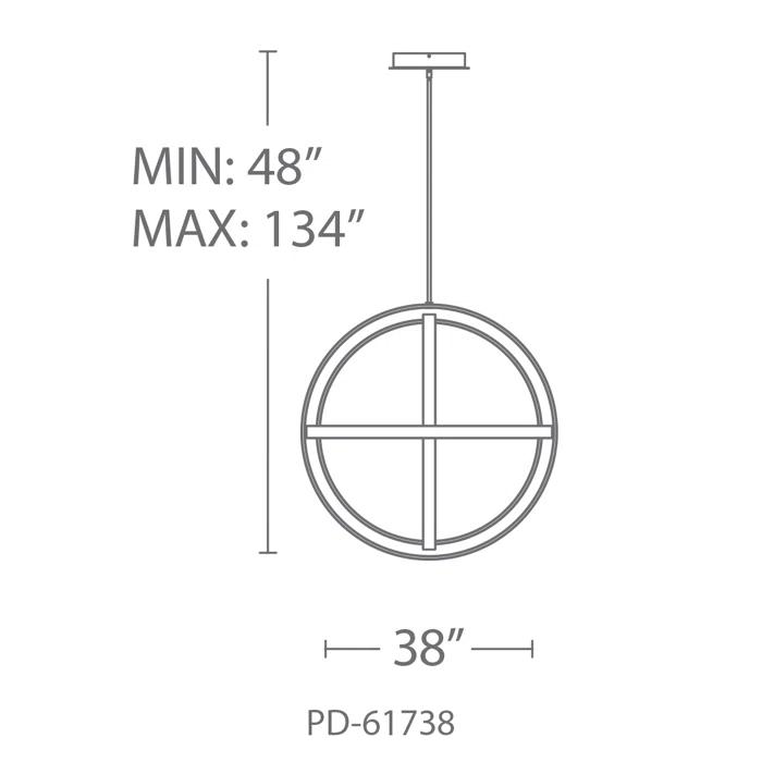 Kinetic 1 - Light Titanium LED Single Pendant