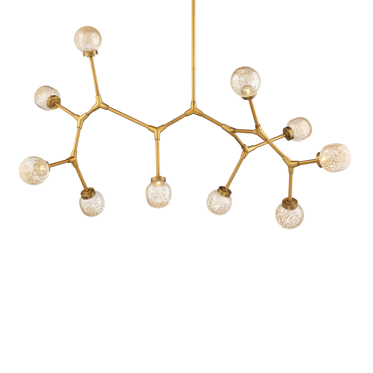 Catalyst 10 - Light Dimmable LED Sputnik Modern Linear Chandelier