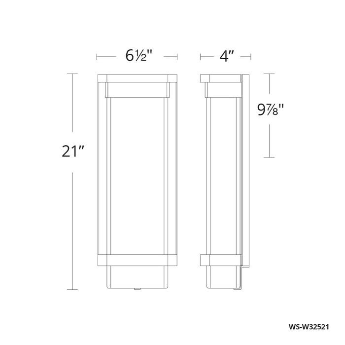 Modern Forms Vitrine Aluminum LED Wall Light