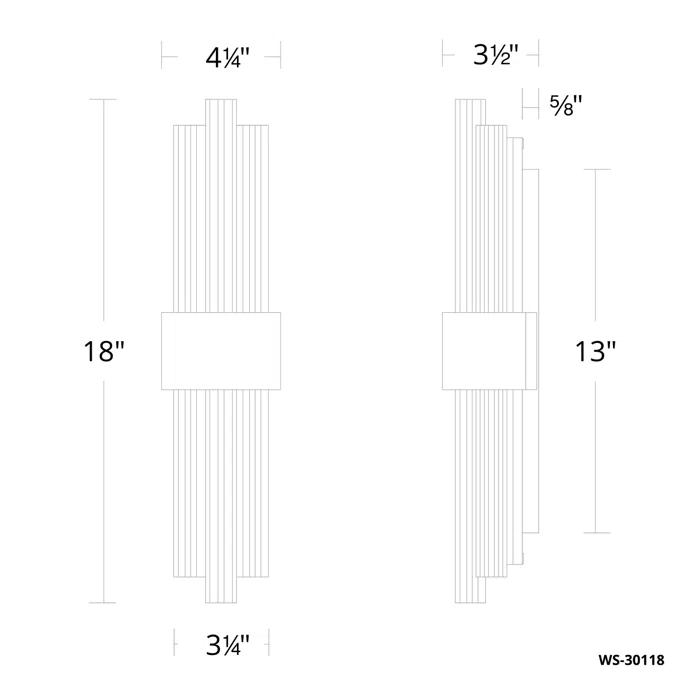 Modern Forms Luzerne 2 - Light Dimmable LED Vanity Light