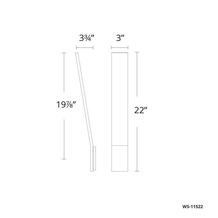 Sleek Pewter 11" LED Sconce with Clear Diffuser Glass and Dimmable Light