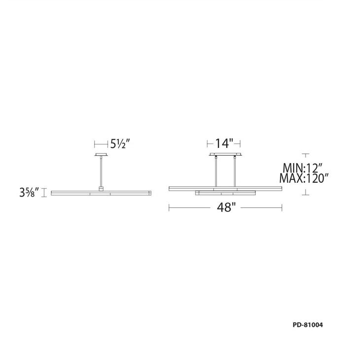 Minx 2 - Light Dimmable LED Geometric Chandelier