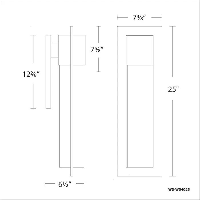 Mist Aluminum LED Wall Light
