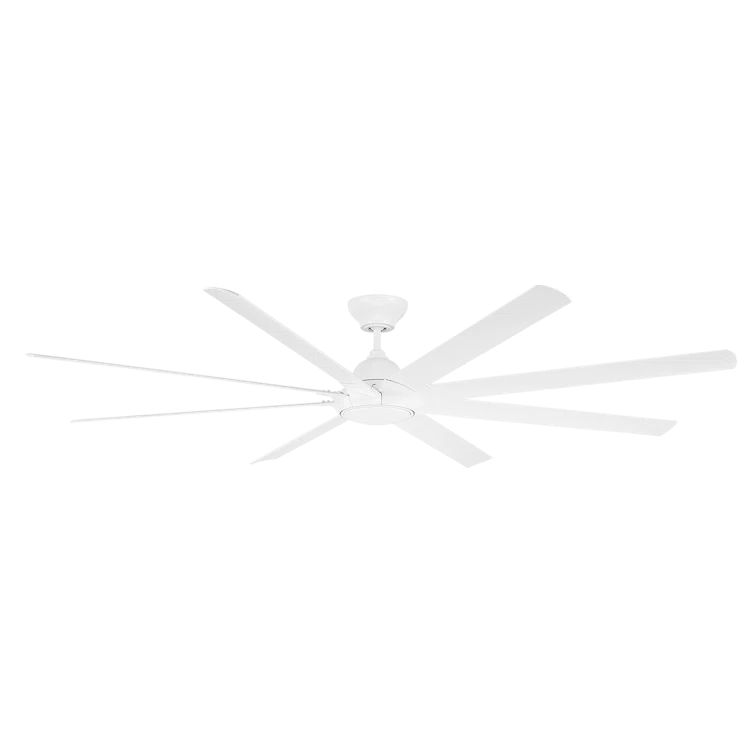 Modern Forms Hydra 8 - Blade Outdoor LED Smart Standard Ceiling Fan with Wall Control and Light Kit Included, Works With Alexa and iOS or Android App
