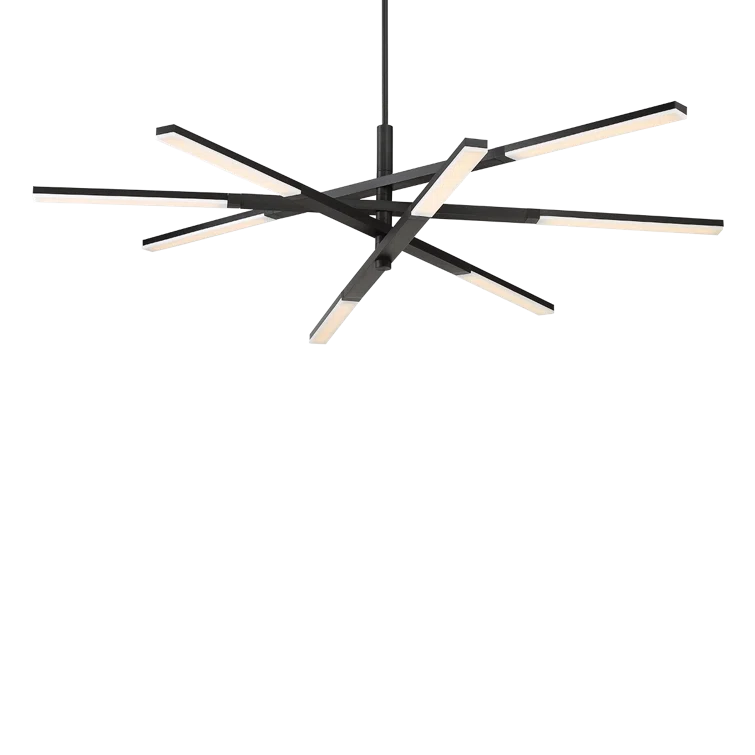 Erik 8 Light Metal Dimmable LED Sputnik Chandelier