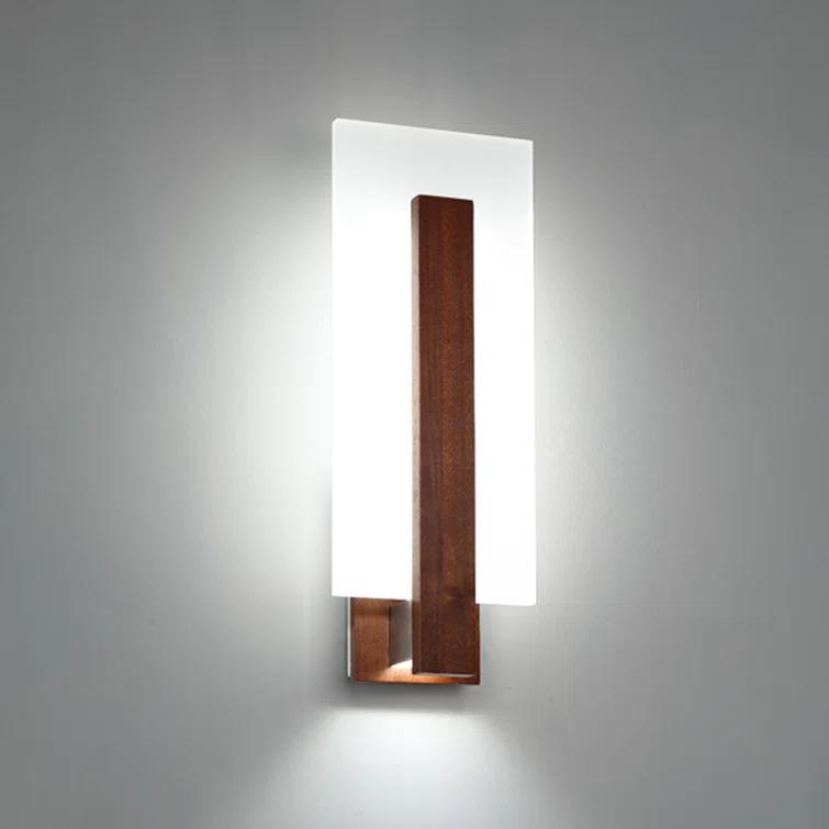Stem Wood LED Armed Sconce