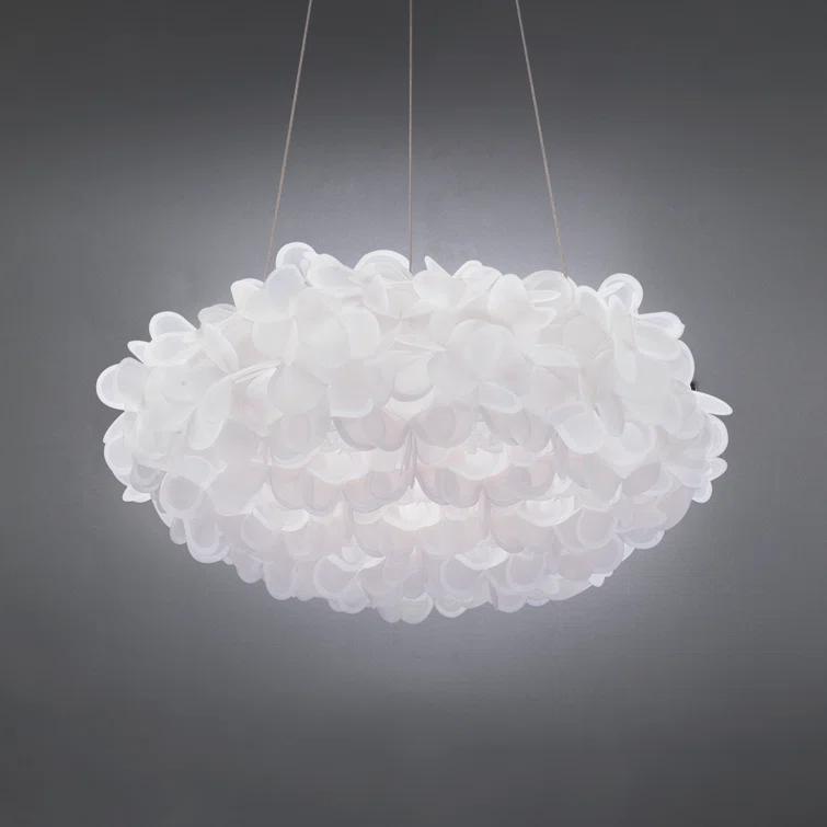 Fluffy 1 - Light Brushed Nickel LED Unique/Statement Pendant