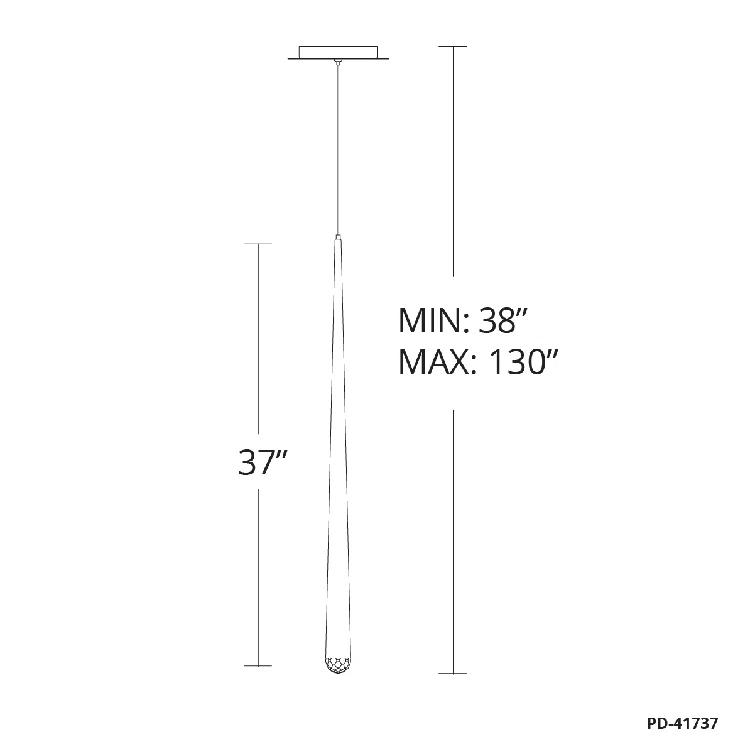 Cascade 1 - Light LED Single Pendant