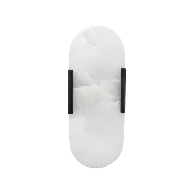 Delphi Steel Flush Mounted Sconce