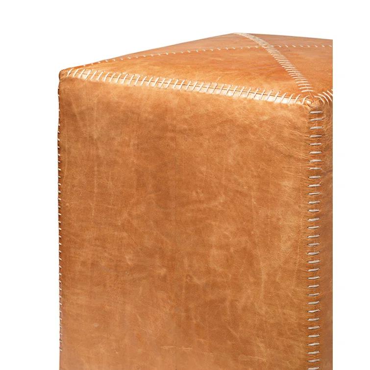 Jamie Young Company Leather Pouf