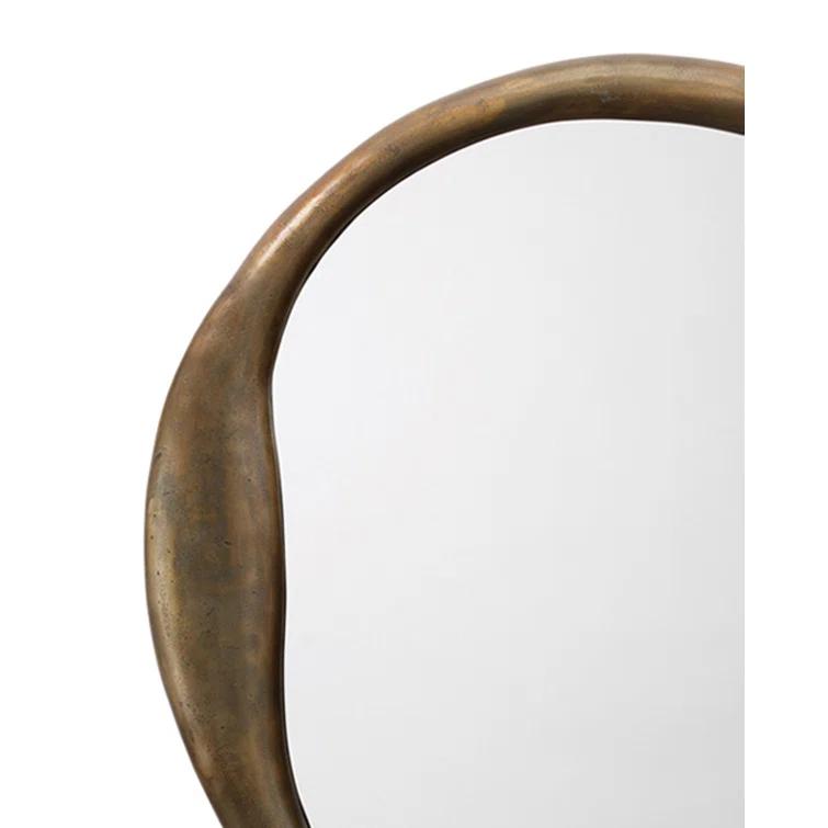 Doreen Round Mirror - Brass