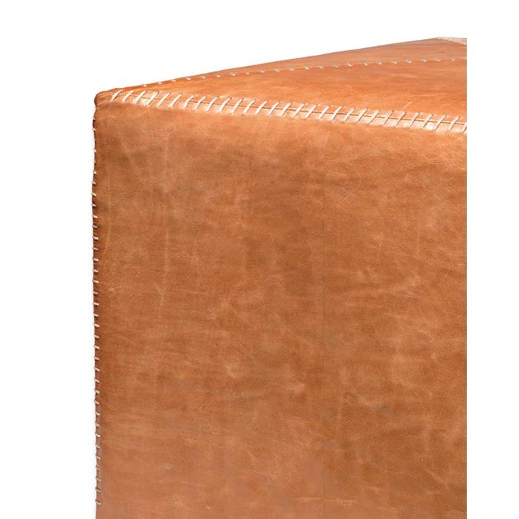 Jamie Young Company Leather Pouf