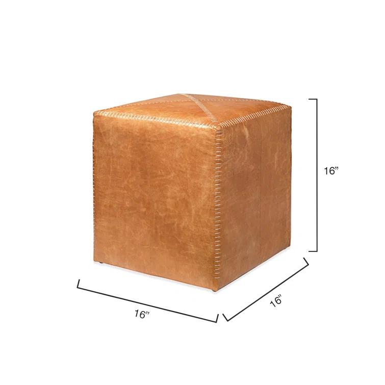 Jamie Young Company Leather Pouf