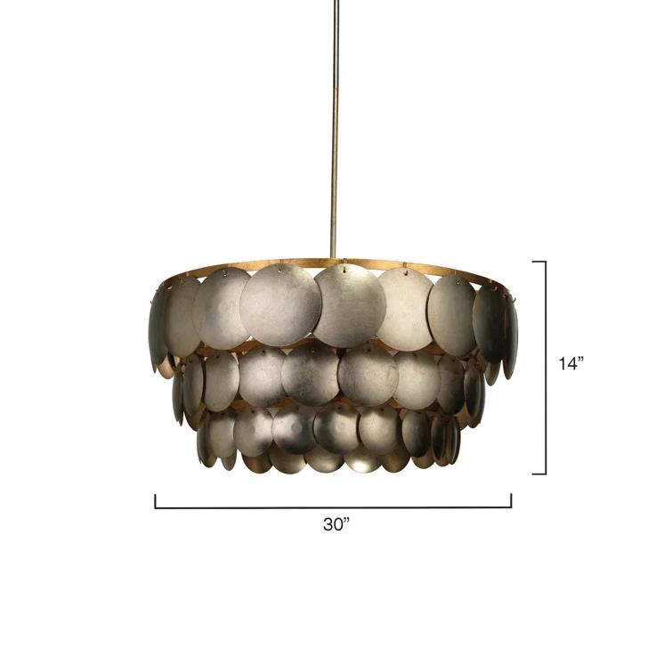 Jamie Young Company Calypso 4 - Light Dimmable Tiered Chandelier