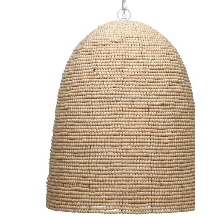 Preston Single Light Wood Dimmable Pendant
