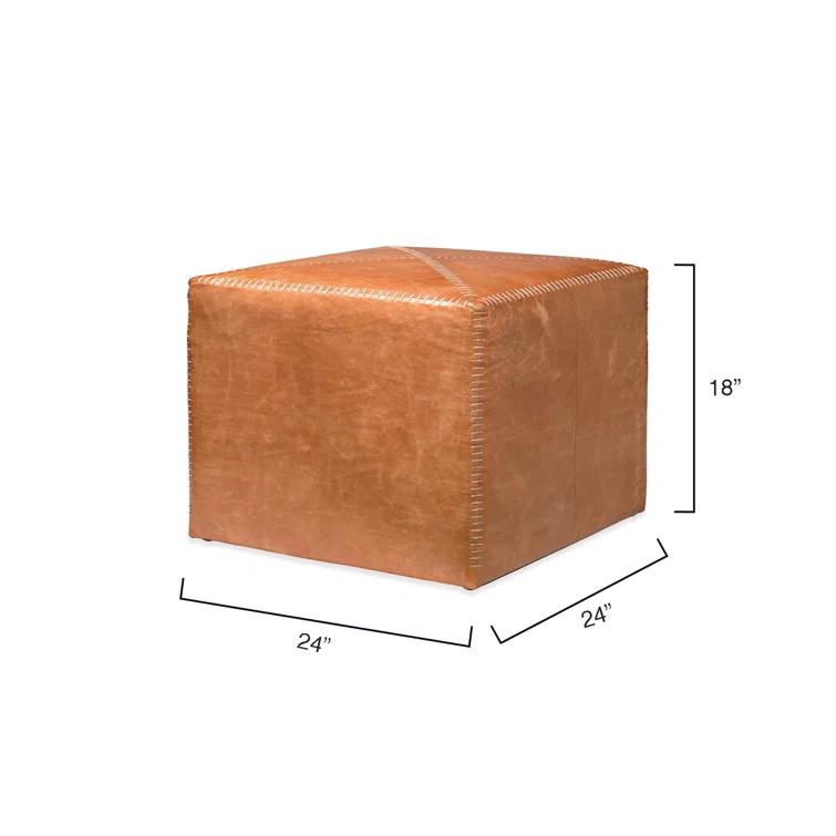 Jamie Young Company Leather Pouf