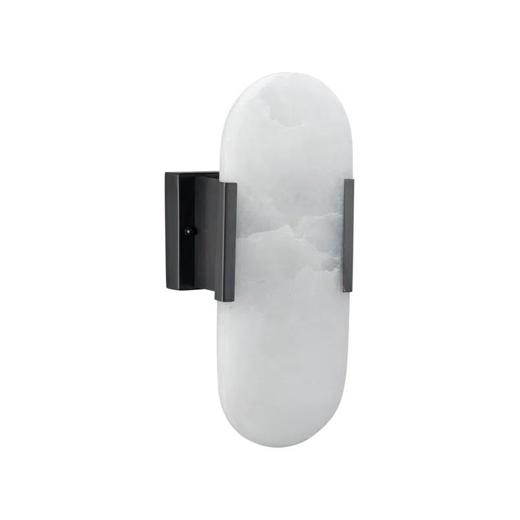 Delphi Steel Flush Mounted Sconce