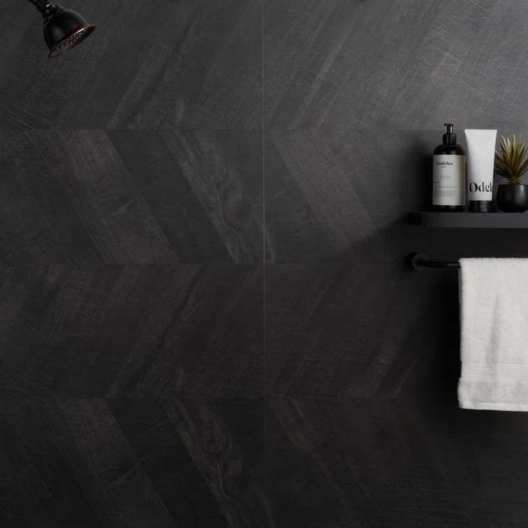 Chevron 24 in. x 48 in. Matte Porcelain Floor and Wall Tile (15.49 Sq. Ft. / Case)