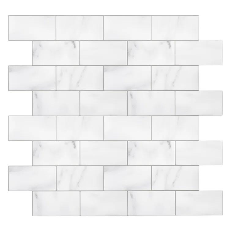 Avant Decor 3'' W x 5'' L Polyvinyl Chloride (PVC) Peel and Stick Subway Tile