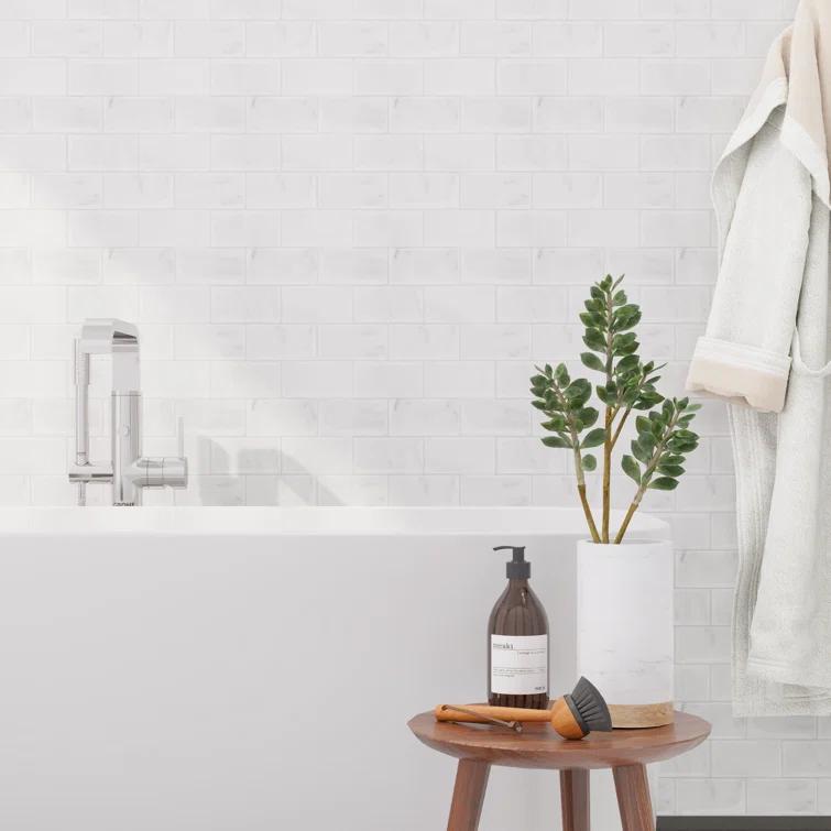 Avant Decor 3'' W x 5'' L Polyvinyl Chloride (PVC) Peel and Stick Subway Tile