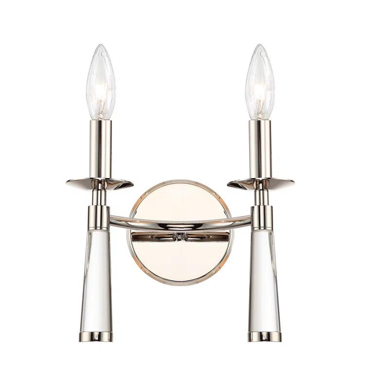 Crystorama Lighting Baxter 2 - Light Sconce in  Polished Nickel