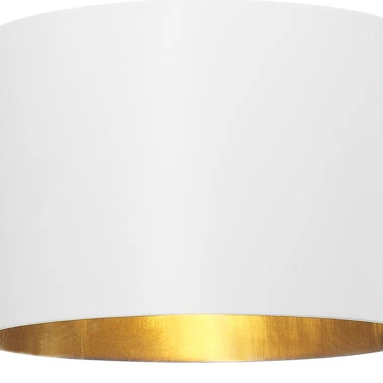 Crystorama Lighting Alston 1 - Light Chandelier in  Matte White/Antique Gold