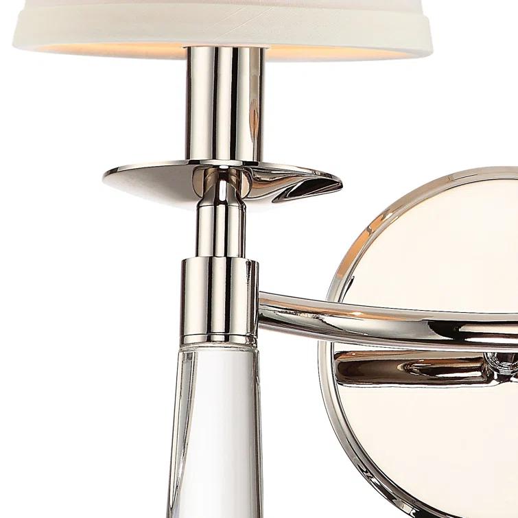 Crystorama Lighting Baxter 2 - Light Sconce in  Polished Nickel