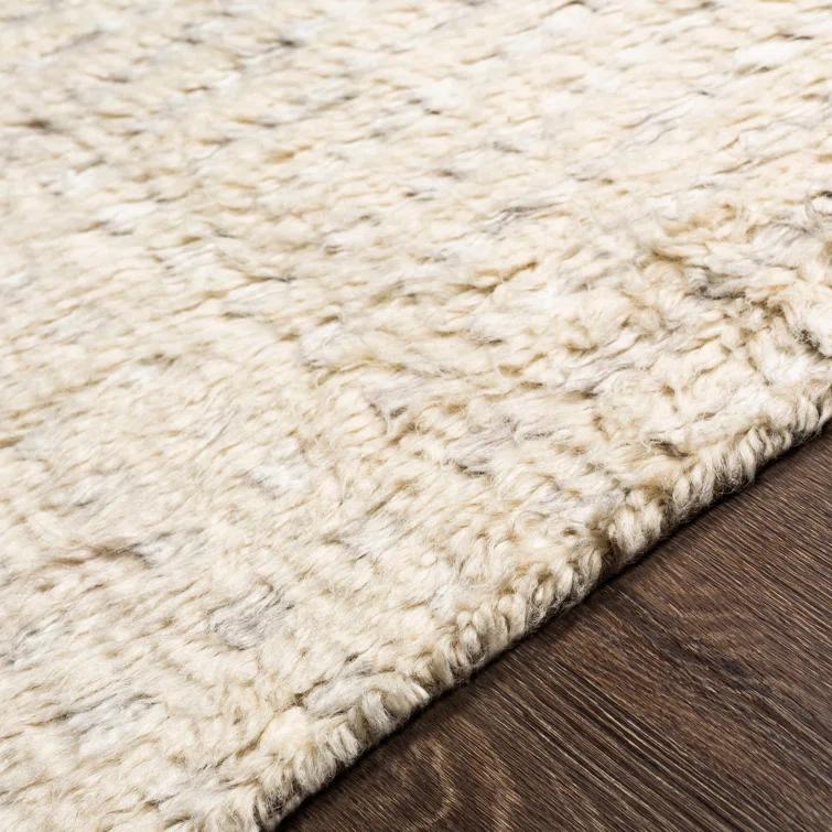 Gray Hand-Knotted Wool 8' x 10' Area Rug