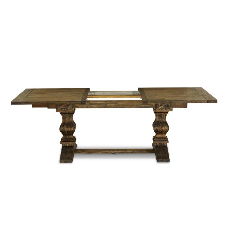 Lassale Removable Leaf Acacia Solid Wood Dining Set
