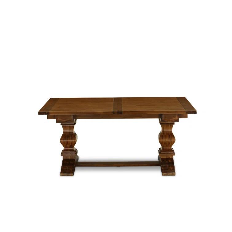 Lassale Removable Leaf Acacia Solid Wood Dining Set
