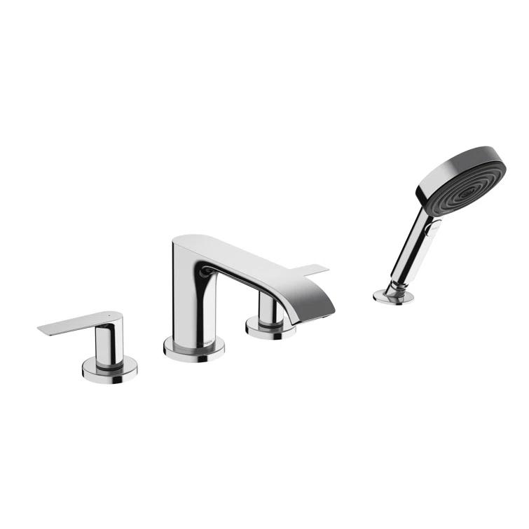 Hansgrohe Vivenis 4-Hole Roman Tub Set Trim with 1.75 GPM Handshower