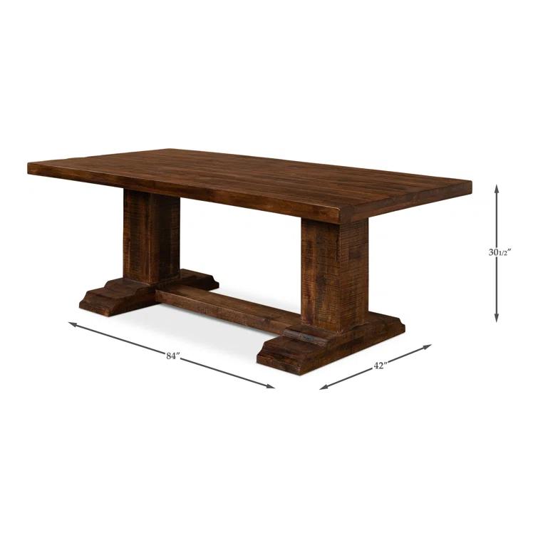 Sarreid Ltd Raphael Solid Wood Dining Table