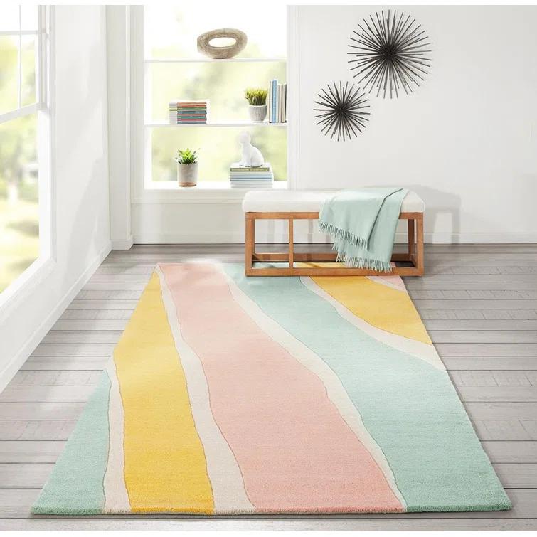 Hand Tufted Wool Abstract Indoor Rug