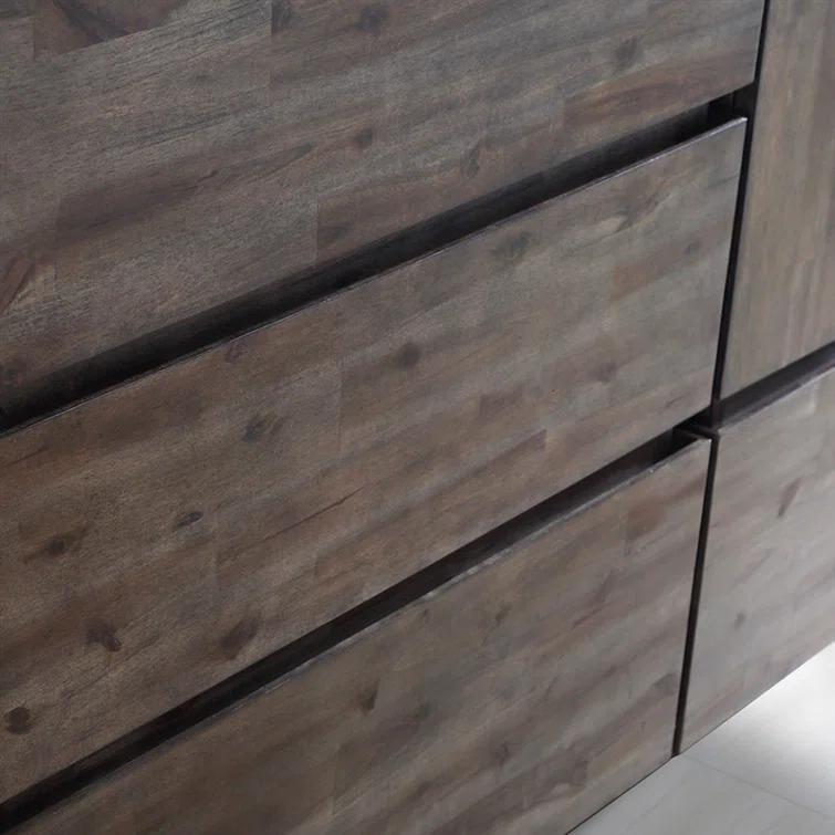 Fresca Formosa 60" Wall Mount Floating Double Sink Modern Bathroom Vanity with Top, Sinks and Mirrors - Faucets Not Included