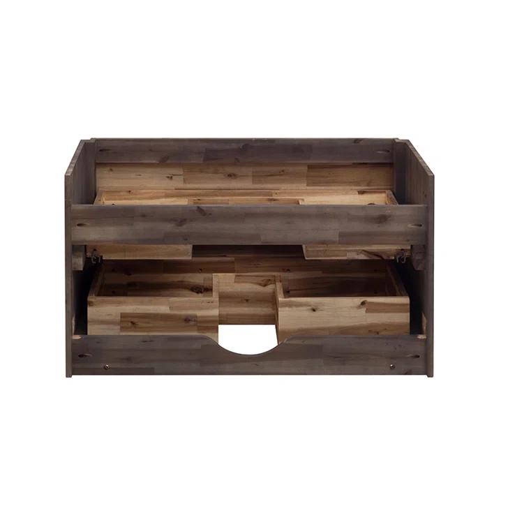 Fresca Formosa 70" Wall Mount Floating Double Sink Bathroom Vanity Base Only - Top and Sink Not Included