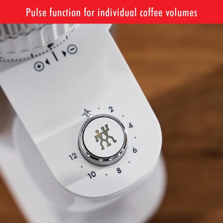 ZWILLING J.A. Henckels ZWILLING Enfinigy Burr Coffee Grinder Electric, 140 Coffee Grinding Options from Espresso to Drip Coffee