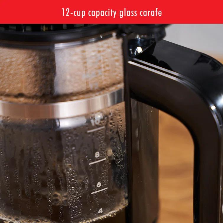 ZWILLING ® Enfinigy Matte Black Glass 12-Cup Coffee Maker