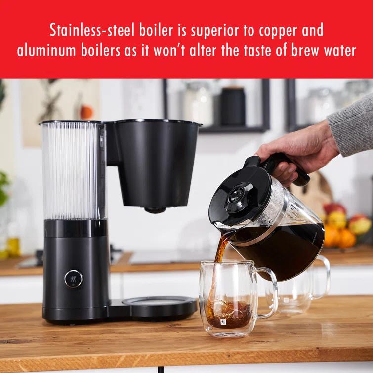 ZWILLING ® Enfinigy Matte Black Glass 12-Cup Coffee Maker