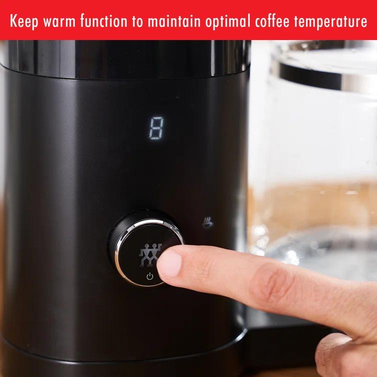 ZWILLING ® Enfinigy Matte Black Glass 12-Cup Coffee Maker
