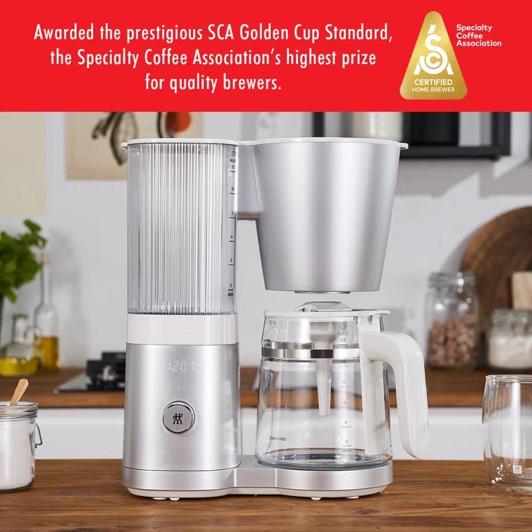 ZWILLING ® Enfinigy Silver Glass 12-Cup Coffee Maker