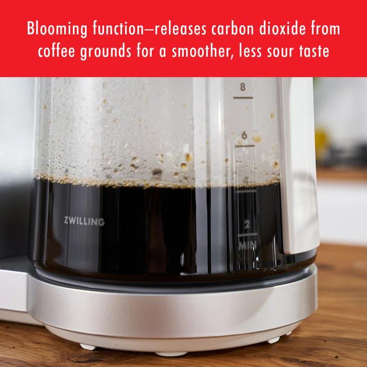 ZWILLING ® Enfinigy Silver Glass 12-Cup Coffee Maker