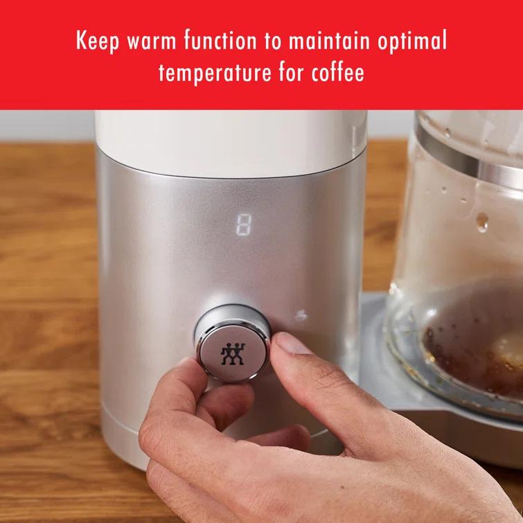 ZWILLING ® Enfinigy Silver Glass 12-Cup Coffee Maker